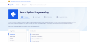https://www.programiz.com/python-programming - programiz